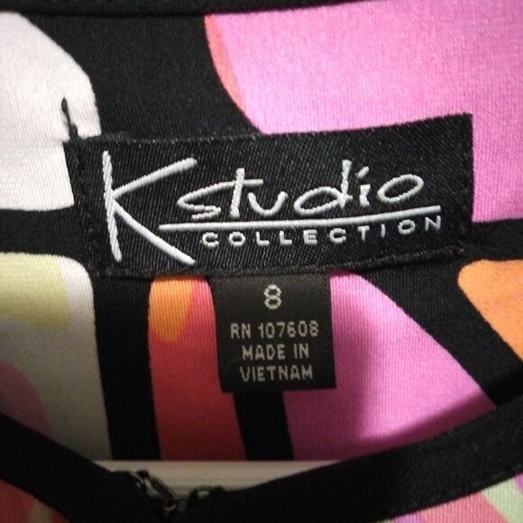 K Studio Collections Size S Artsy Cardi Open Front 3/4 Sleeve  Y2K - Picture 6 of 9
